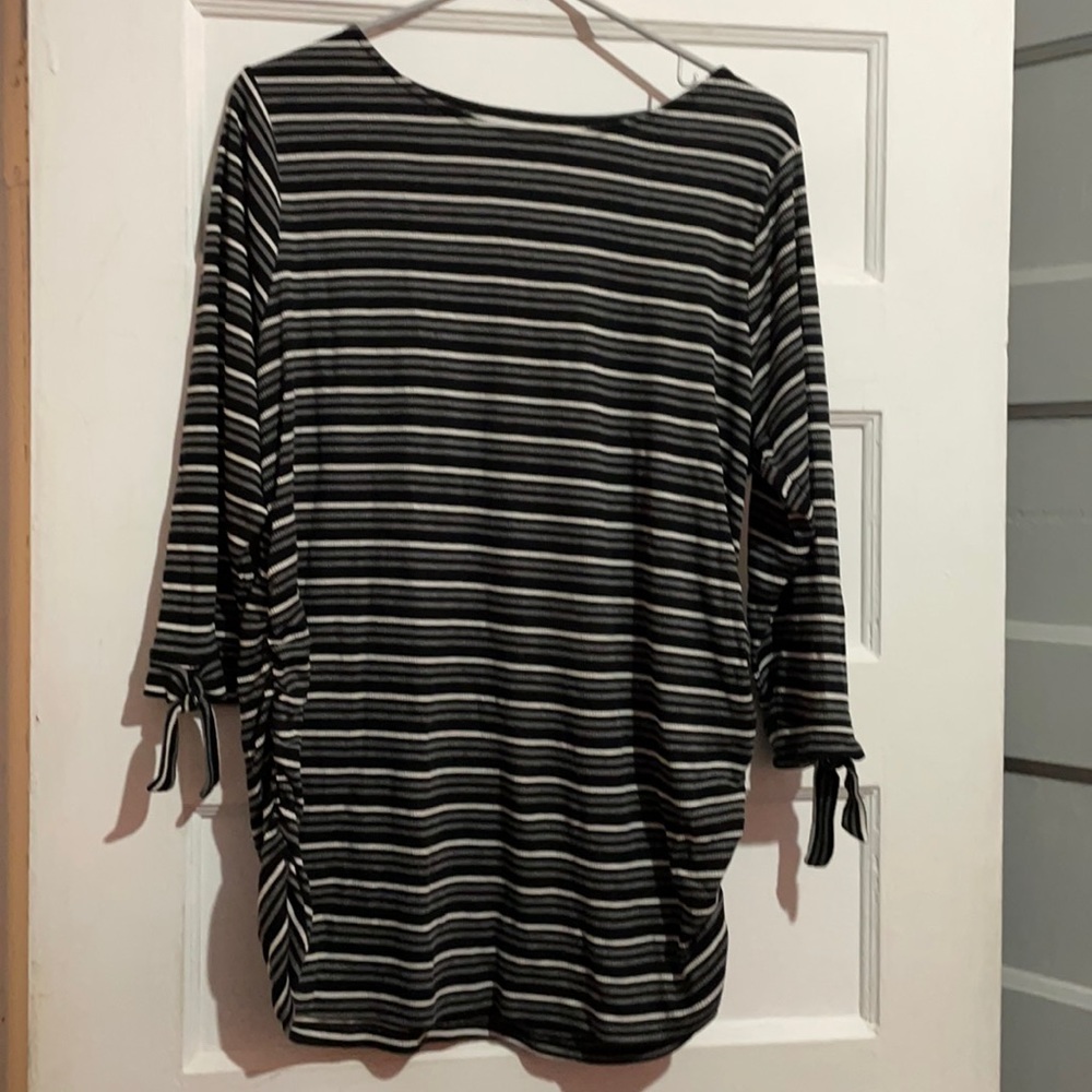 Motherhood stripped maternity shirt